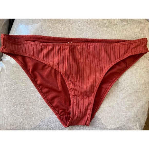 CABANA DEL SOL Wide Rib Off The Shoulder Swimsuit Top & Bottom Set Size Large - Picture 9 of 12